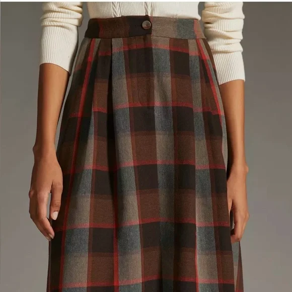 Mare Mare x Anthropologie Full Plaid Skirt - Picture 3 of 3